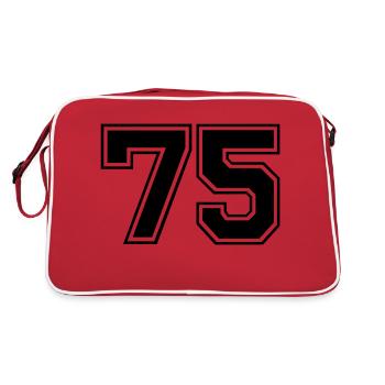 75 - Sac Retro - rouge/blanc - Dos