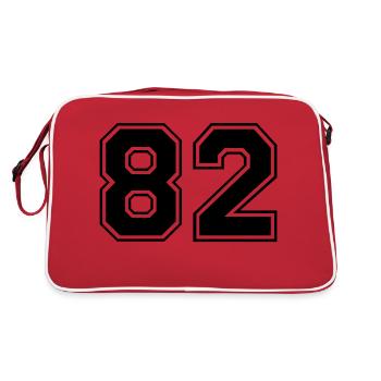 82 - Retro Bag - red/white - Back