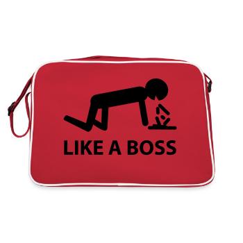 like a boss - Retro Bag - red/white - Back