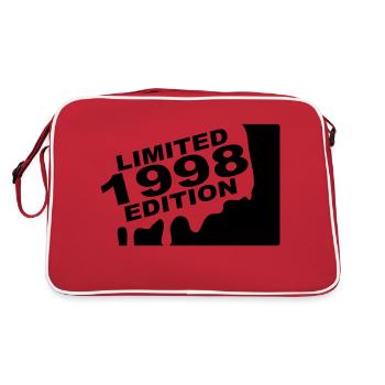 Jahr 1998 limited edition - Retro Tasche - Rot/Weiß - Hinten