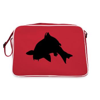carpe pour pecheur - Sac Retro - rouge/blanc - Dos