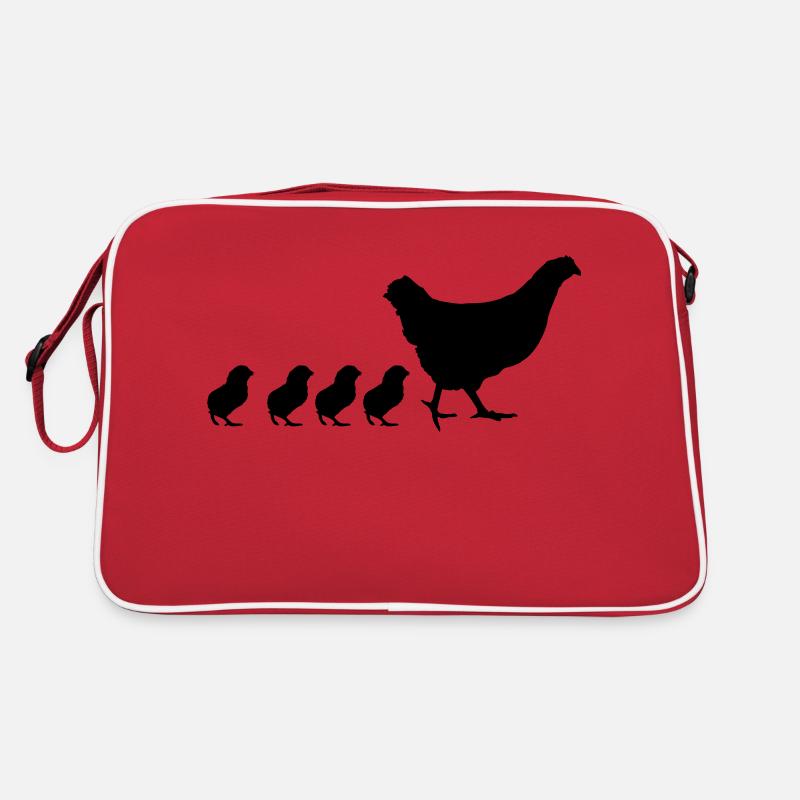 Hen with 4 chicks sweet Mama Retro Bag