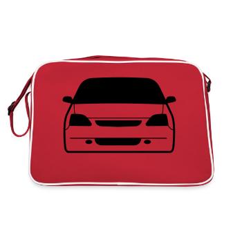 JDM Car eyes EP3 | T-shirts JDM - Retro Tasche - Rot/Weiß - Hinten