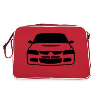 JDM Evo8 | T-shirts JDM - Retro Tasche - Rot/Weiß - Hinten