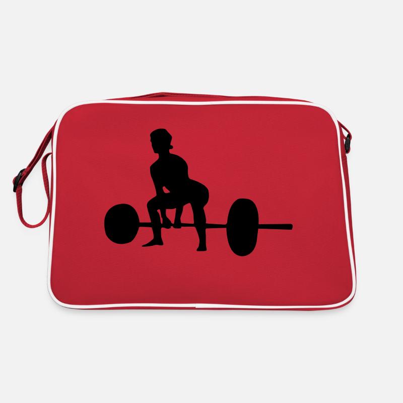 frau gewichte Retro Tasche