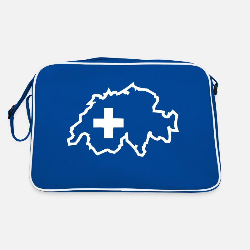 Schweiz - Schweizer Kreuz Retro Tasche