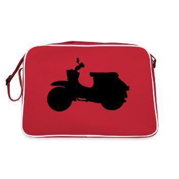 avaler profil - Sac Retro - rouge/blanc - Dos