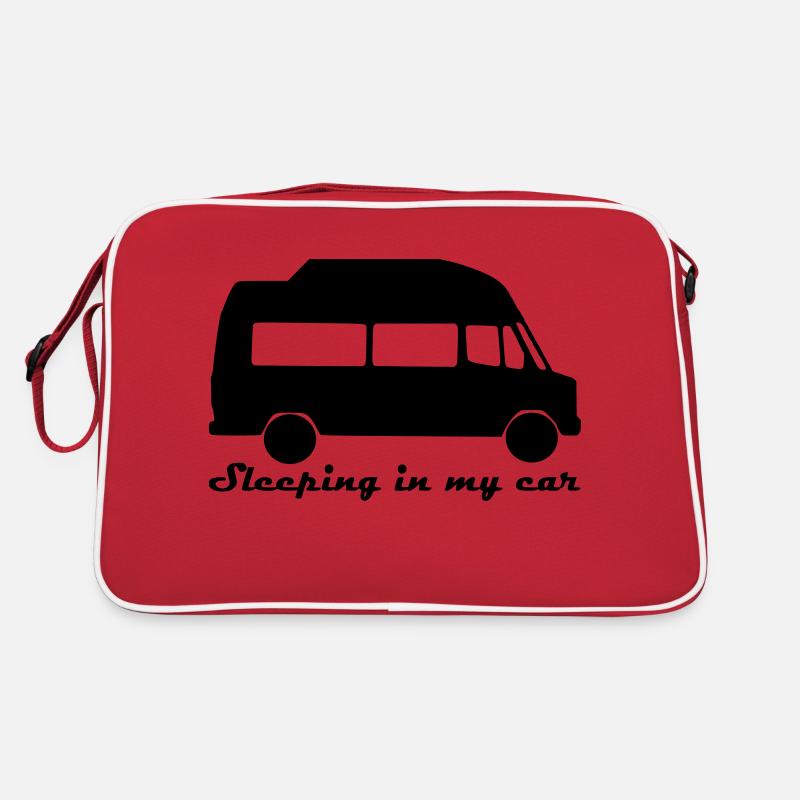 Sleeping in my car Retro Tasche