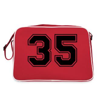 35 - Retro Bag - red/white - Back