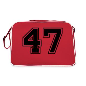 47 - Retro Bag - red/white - Back