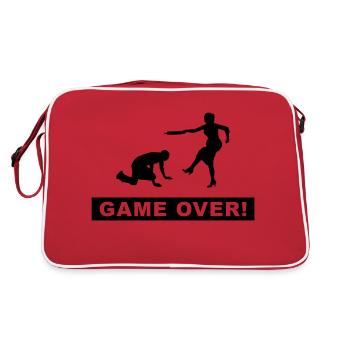 cerf la nuit - Sac Retro - rouge/blanc - Dos