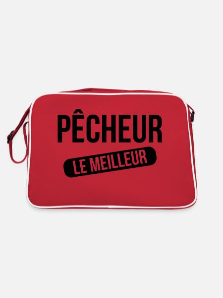 Le Meilleur Pêcheur - Retro Bag - red/white - Back