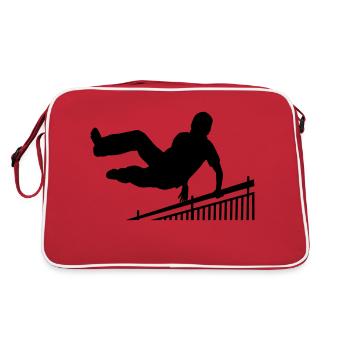 free running - Retro Bag - red/white - Back