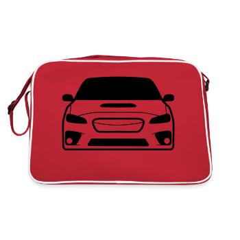 JDM Car eyes STI 5 | T-shirts JDM - Sac Retro - rouge/blanc - Dos