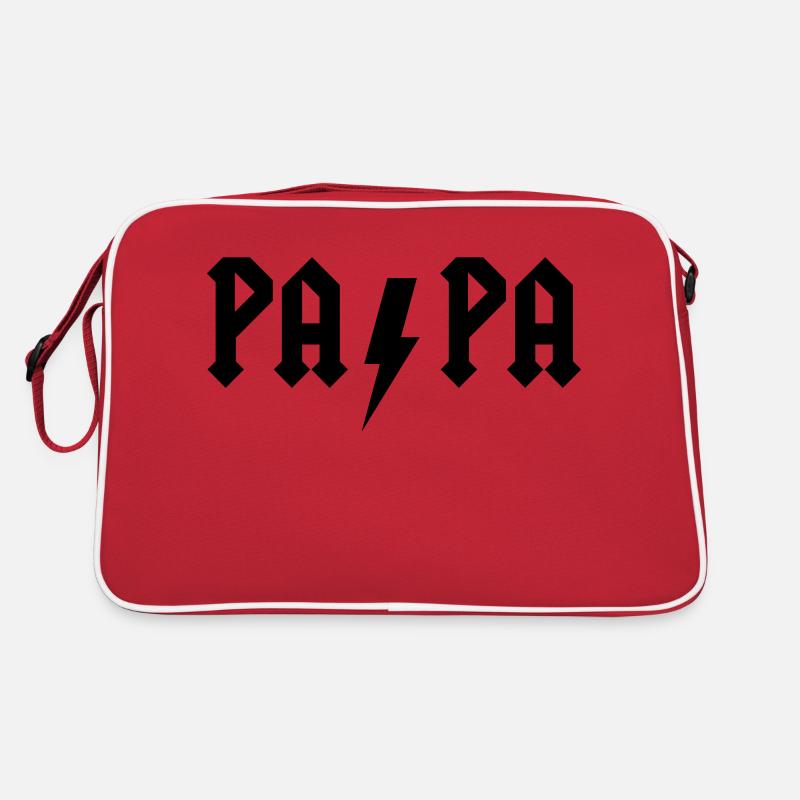 PAPA - Retro Tasche - Rot/Weiß