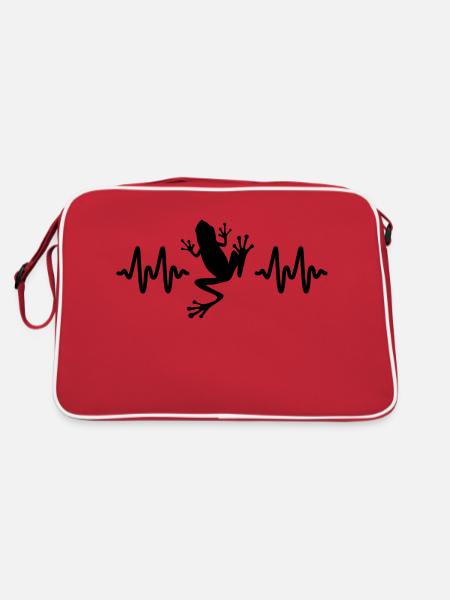 Frosch - Retro Tasche - Rot/Weiß