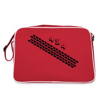 Traces de pneus 4x4 - Sac Retro - rouge/blanc - Dos