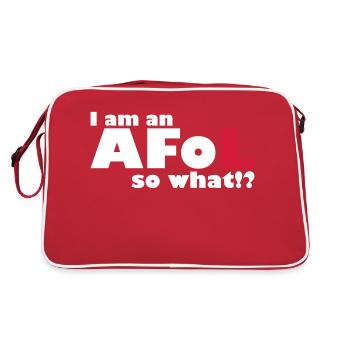 Je suis à AFoL si what? - Sac Retro - rouge/blanc - Dos