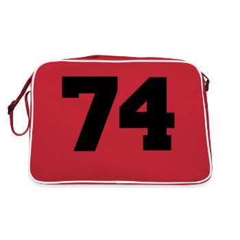 74 - Sac Retro - rouge/blanc - Dos