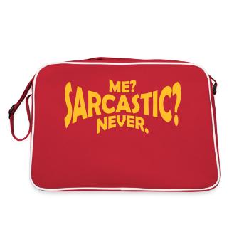 moi sarcastique ne cite jamais - Sac Retro - rouge/blanc - Dos