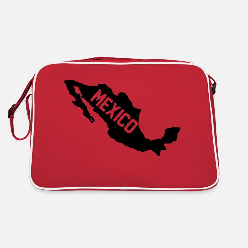 mexico country 1 - Retro Tasche - Rot/Weiß