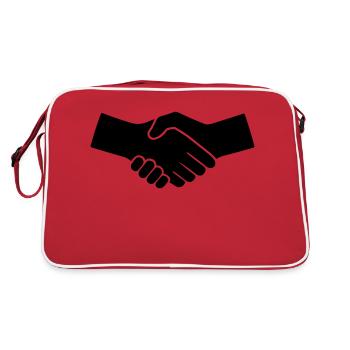 Hands Symbol - Retro Bag - red/white - Back