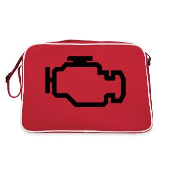 Check Engine Light - Retro Bag - red/white - Back