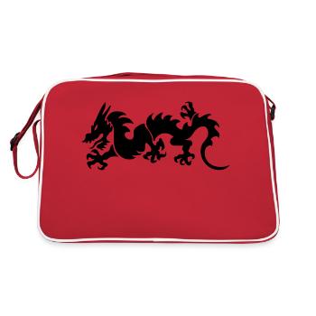 Dragon - Sac Retro - rouge/blanc - Dos