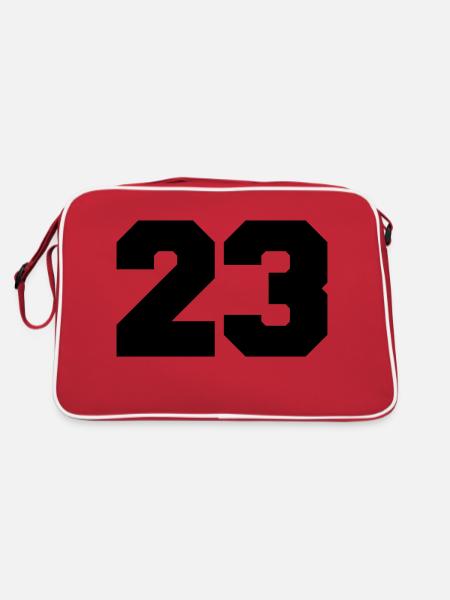 23 - Retro Tasche - Rot/Weiß - Hinten