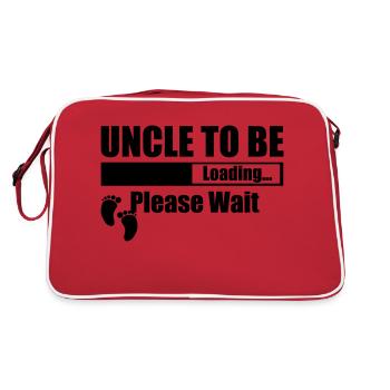 Uncle To Be Loading Please Wait - Retro Bag - red/white - Back