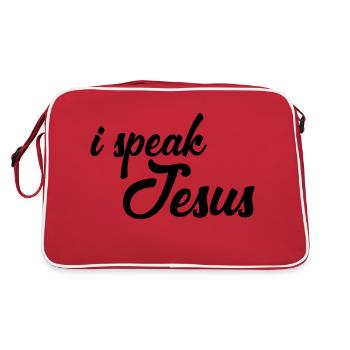 i speak jesus - Retro Bag - red/white - Back