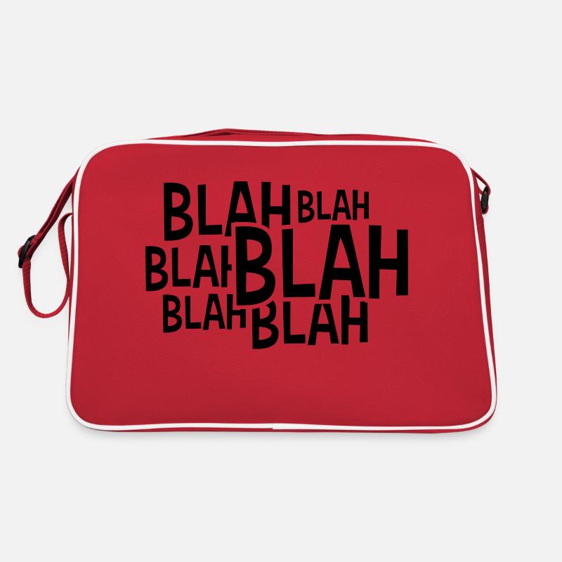 Comic Blah saying Retro Bag