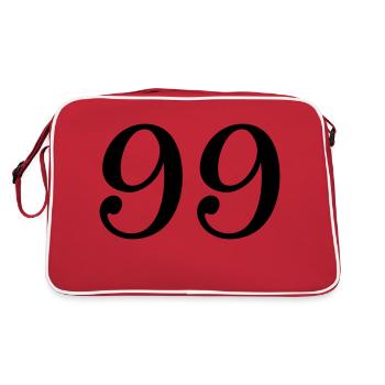 99 - Sac Retro - rouge/blanc - Dos