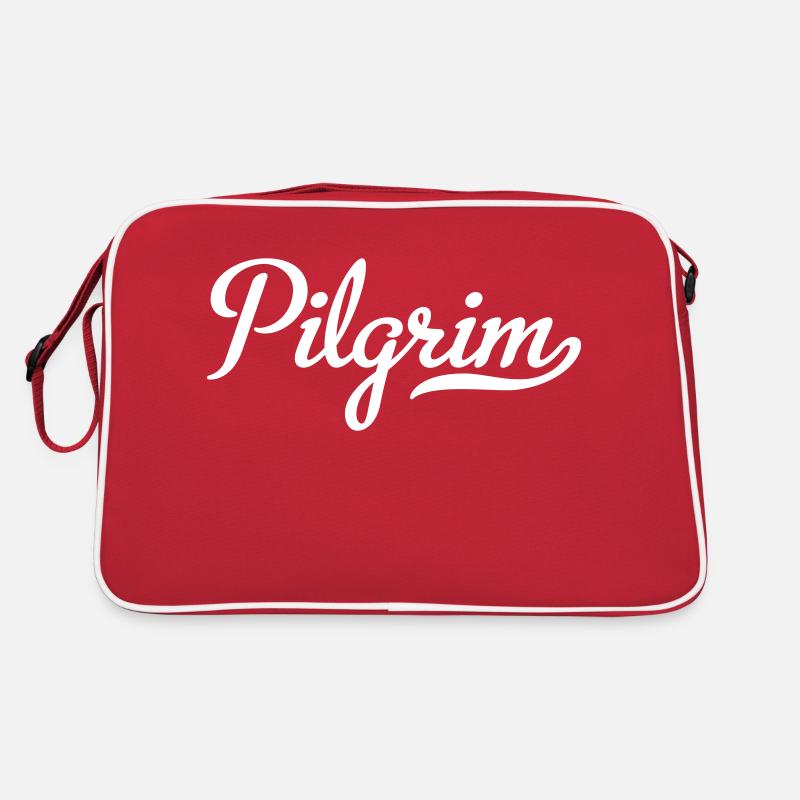 Pilger - Retro Tasche - Rot/Weiß