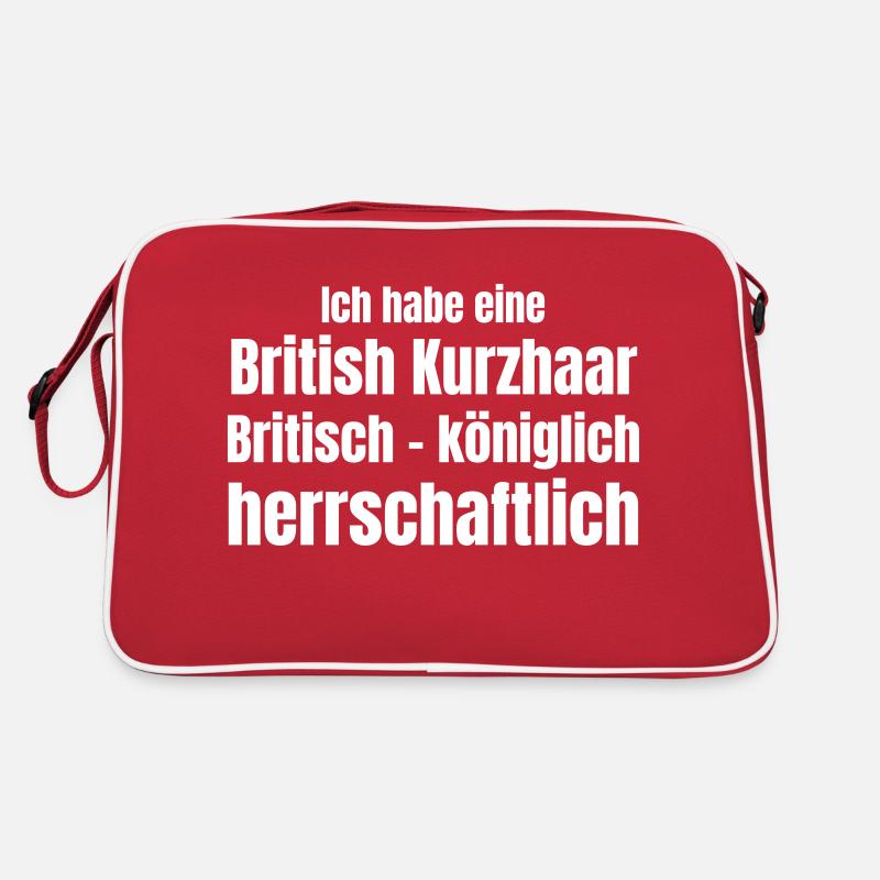 Britische Katze Retro Tasche