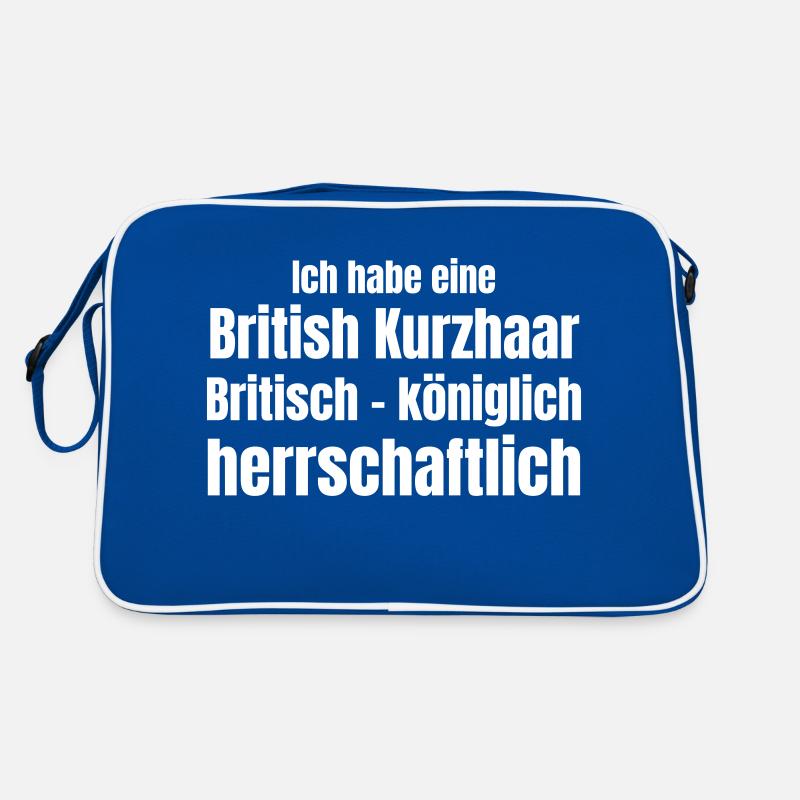 Britische Katze Retro Tasche
