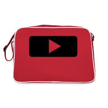 Music,DJ,Play,DVD - Retro Bag - red/white - Back