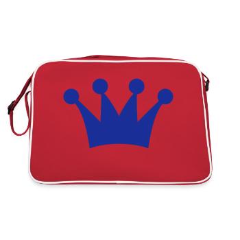 krone - Retro Tasche - Rot/Weiß - Hinten