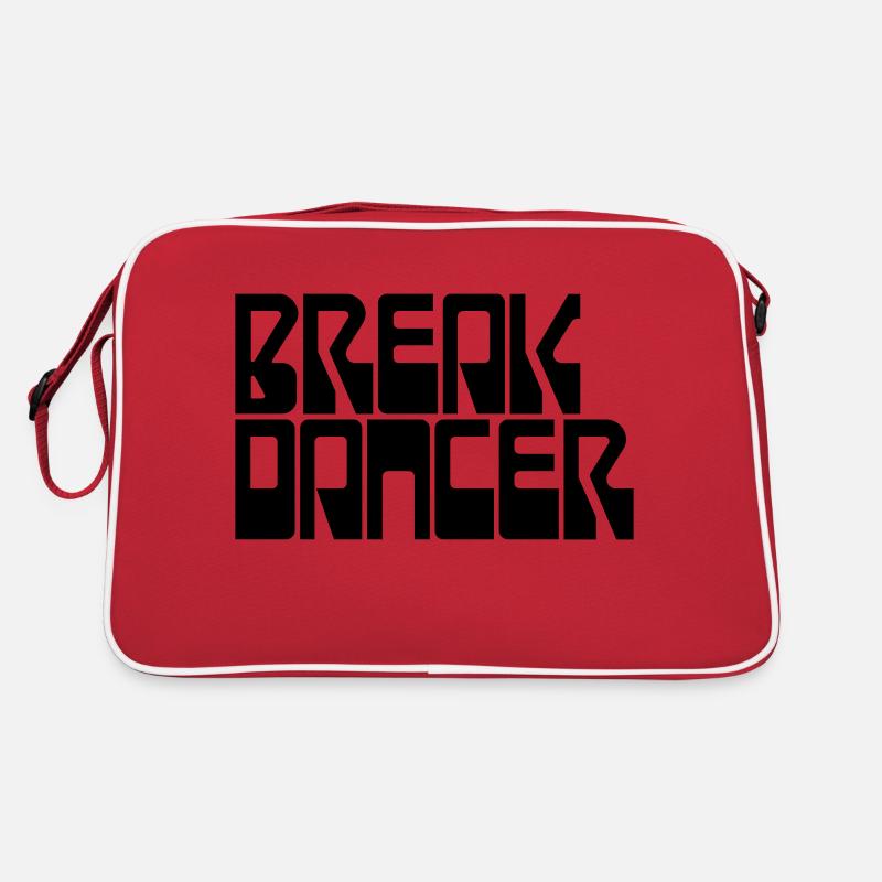 Bruch-Tänzer - Retro Tasche - Rot/Weiß