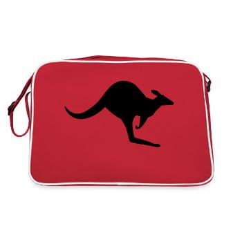 Australian Kangaroo - Retro Bag - red/white - Back