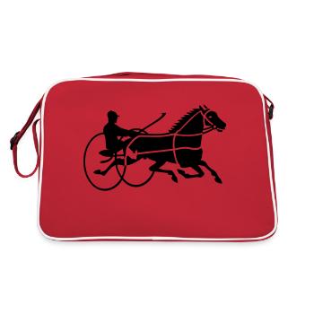 trotteur / trotter (19JH, 1c) - Sac Retro - rouge/blanc - Dos