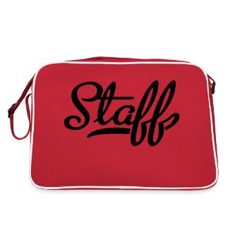 staff - Sac Retro - rouge/blanc - Dos