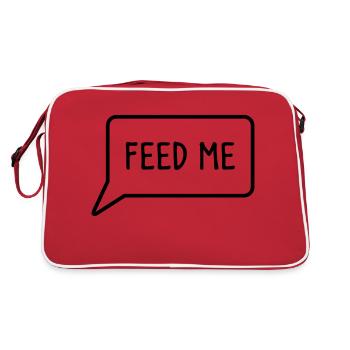 M'ALIMENTER bulle en bas - Sac Retro - rouge/blanc - Dos