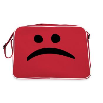 bad mood - Retro Tasche - Rot/Weiß - Hinten