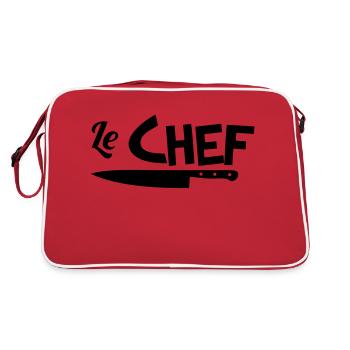 Le chef - Sac Retro - rouge/blanc - Dos