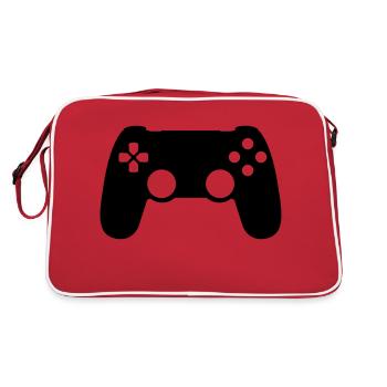 Gamepad - Retro Tasche - Rot/Weiß - Hinten