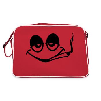 Smoking Face - Sac Retro - rouge/blanc - Dos