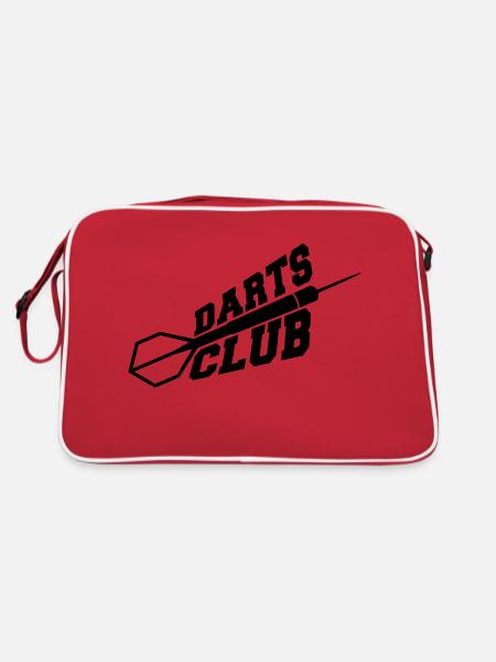 Darts Club Logo - Sac Retro - rouge/blanc - Dos