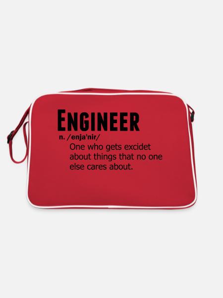 Engineer - Retro Bag - red/white - Back