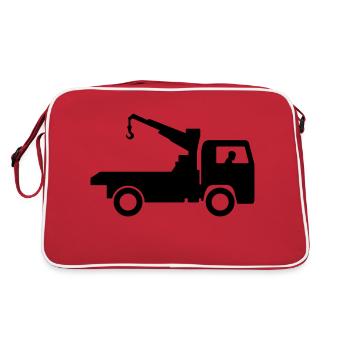 abschleppdienst - Retro Tasche - Rot/Weiß - Hinten